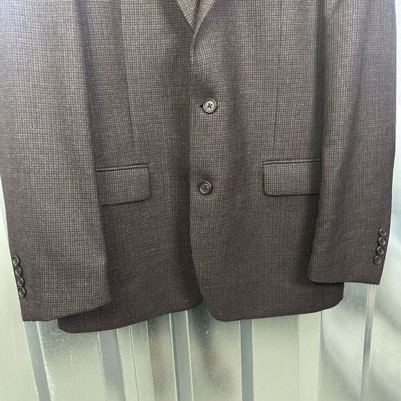 Ralph Lauren Men's 2 Button Wool Blazer Brown Check Size 40 R Business Classic - Picture 3 of 13